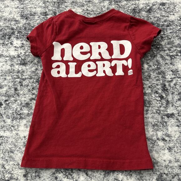 2T Gwen Stefani Harajuku Mini Top No Doubt Lovers Red Nerd Alert Shirt Bikes Tee - Picture 6 of 7